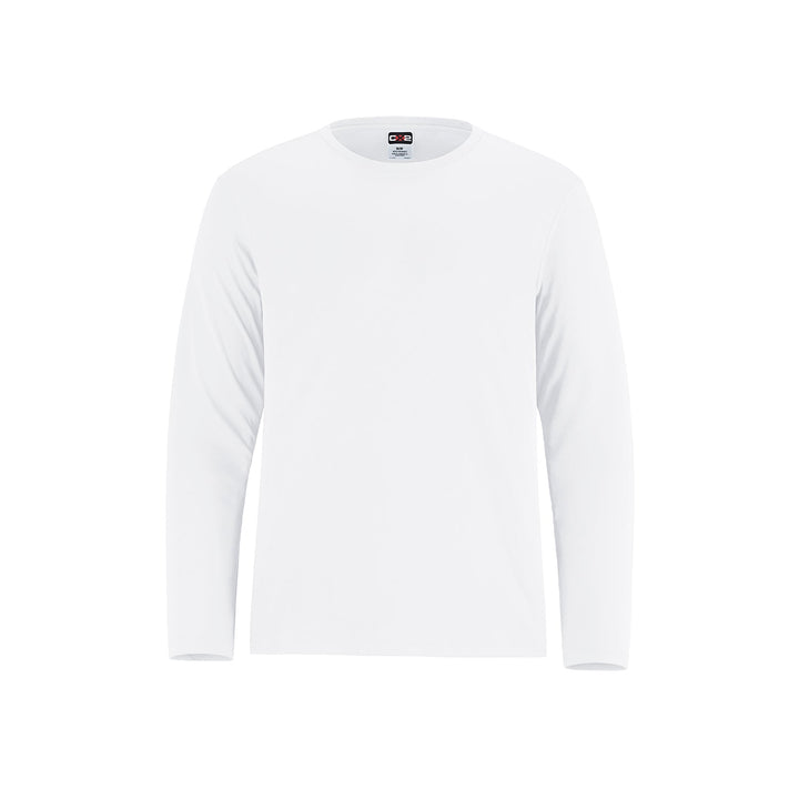 CX2 Shore Youth Long Sleeve Crew Neck Tee — White