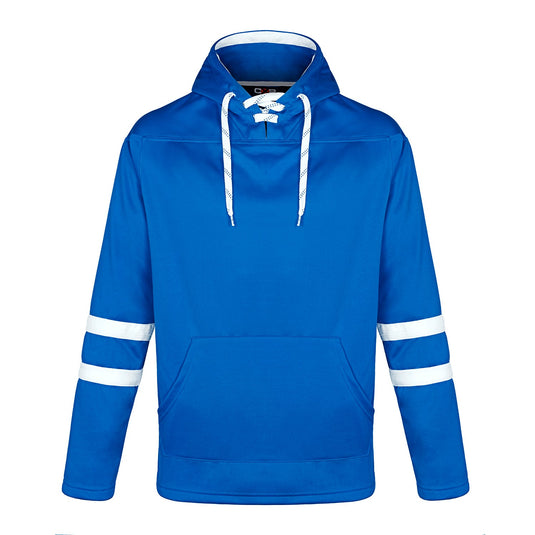 L00617 - Dangle - Adult Pullover Hockey Lace Hooded Sweatshirt
