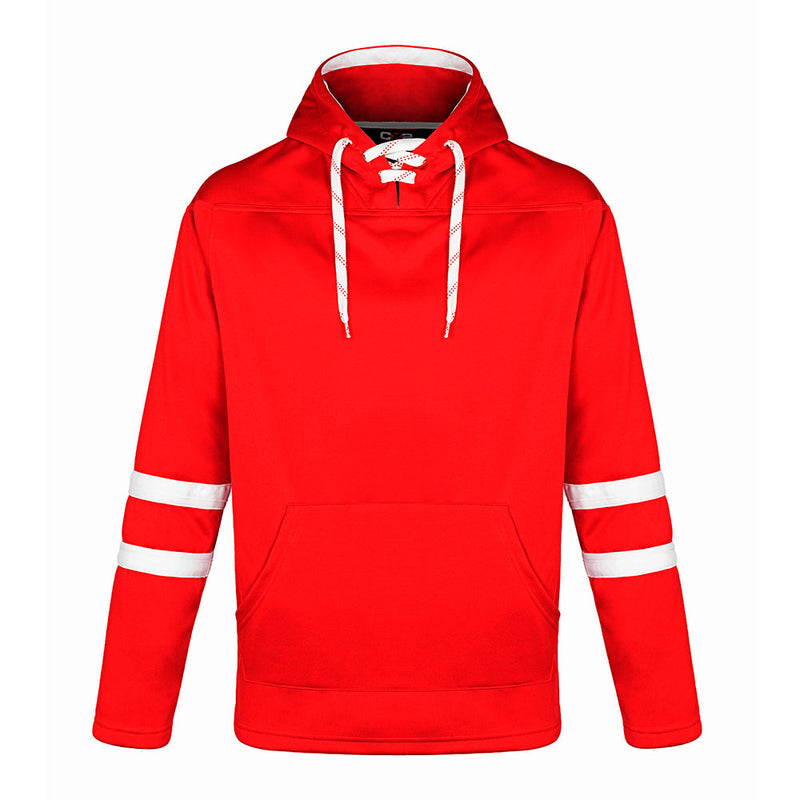 Load image into Gallery viewer, L00617 - Dangle - DISCONTINUED Adult Pullover Hockey Lace Hooded Sweatshirt
