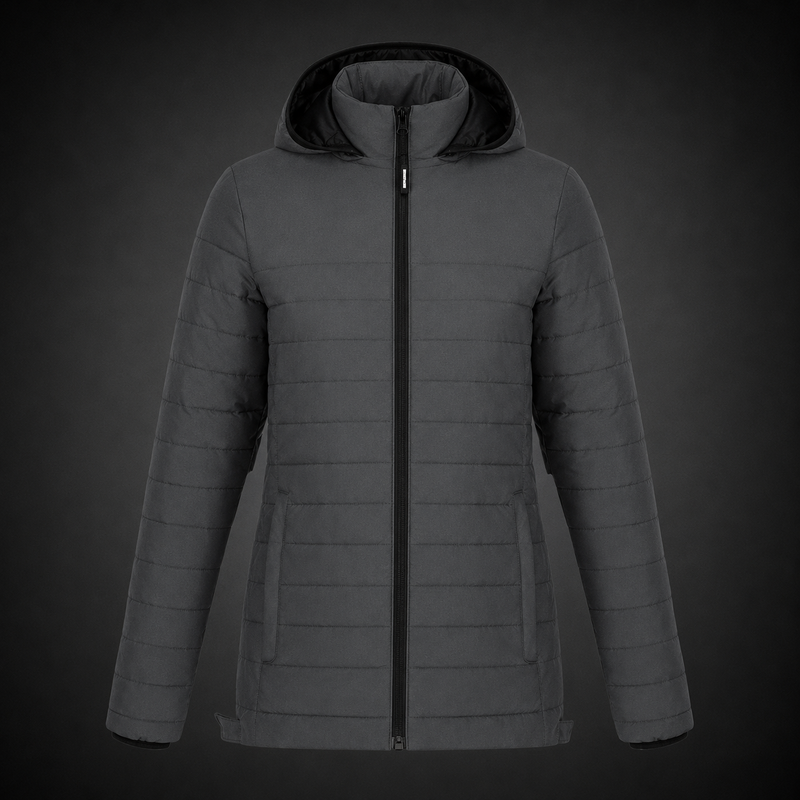 Load image into Gallery viewer, L00931 - Yukon - DISCONTINUED - Ladies  Puffy Jacket w/ Detachable Hood
