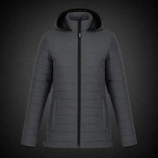 L00931 - Yukon - Blouson Bouffant avec Capuchon Amovible pour Femme