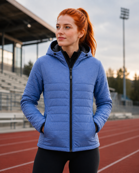 L00931 - Yukon - Blouson Bouffant avec Capuchon Amovible pour Femme