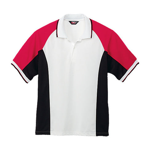 GS116 - Custom Three-toned polo shirt with knit collar & knit cuffs