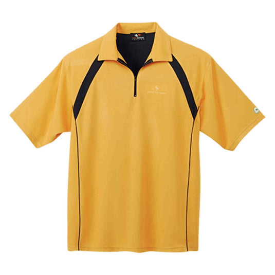 GS171 - Custom Two-toned polo shirt with 1/4 zip placket, piping detail & self collar