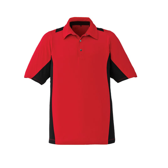 GS268 - Custom Two-toned polo shirt with snap closure & self collar
