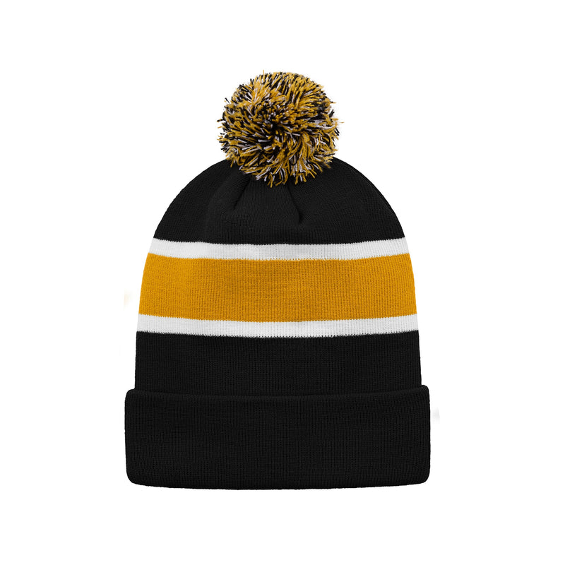 Chargez l'image dans la visionneuse de la galerie, H08080 - Hat Trick - Striped Knit Cuff Toque with Pom-Pom
