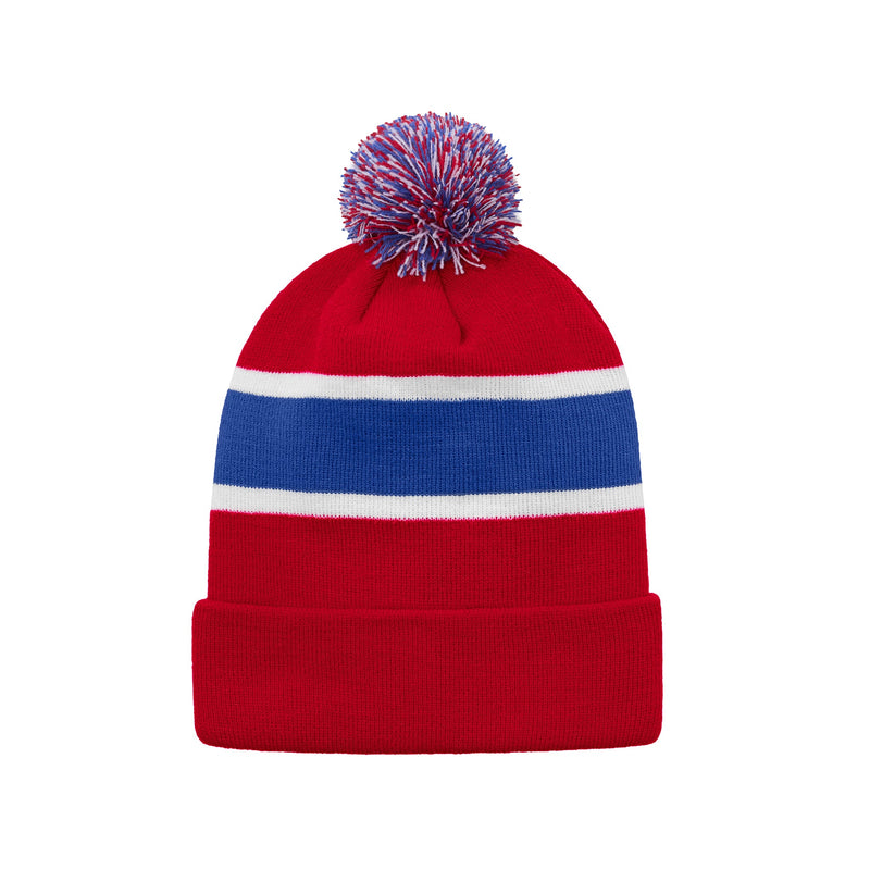 Chargez l'image dans la visionneuse de la galerie, H08080 - Hat Trick - Striped Knit Cuff Toque with Pom-Pom
