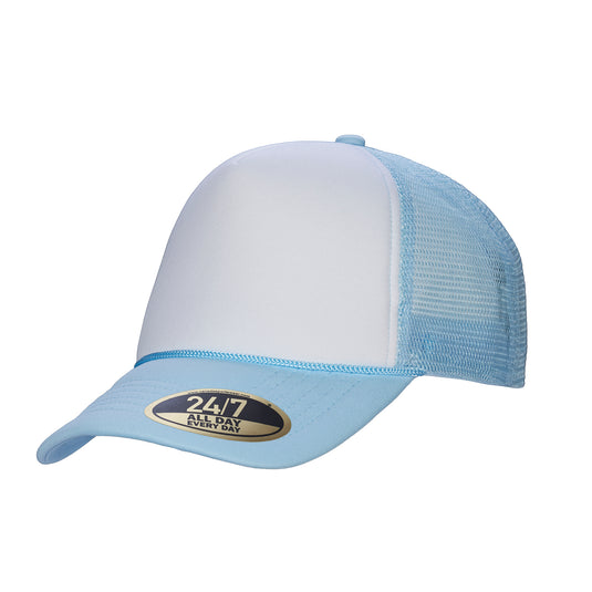 H08210 - Retro - 5-Panel Foam Snap Back Trucker Cap