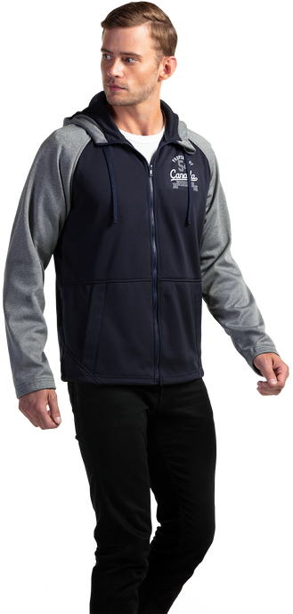 JK665 - Custom Unlined two-toned full zip hoody