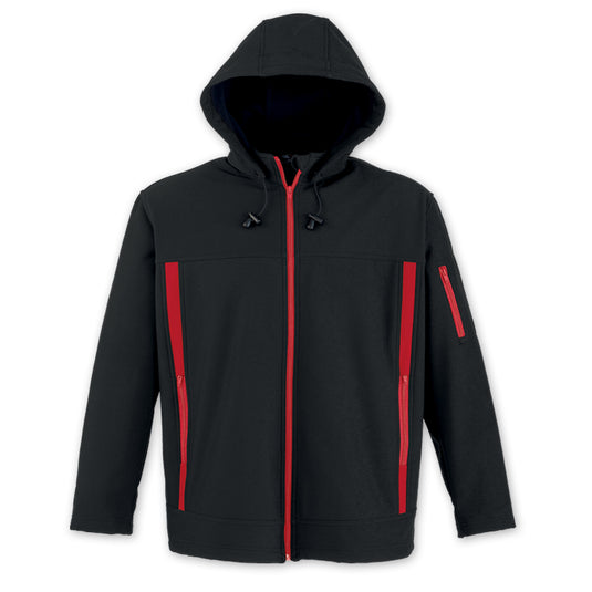JK93 - Custom Two-toned unlined soft shell jacket with detachable hood