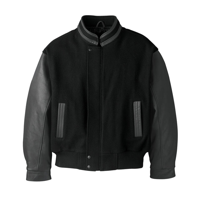 Chargez l&#39;image dans la visionneuse de la galerie, L00327 - Graduate - Manteau Isolé en Melton et Cuir pour Homme
