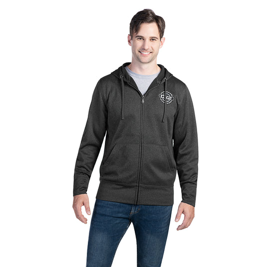 L00667 - Cypress Creek - Adult Polyester Full-Zip Hooded Sweatshirt