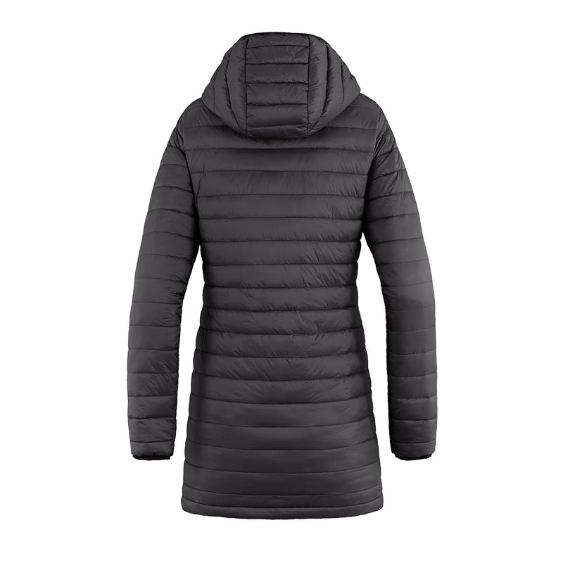 Load image into Gallery viewer, L00903 - Glacier Bay - Ladies Full Length Puffy Jacket w/ Detachable Hood
