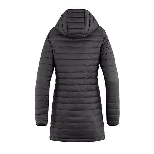 L00903 - Glacier Bay - Manteau Bouffant Long avec Capuchon Amovible pour Femme