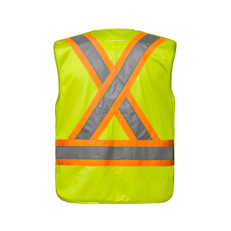 Load image into Gallery viewer, L01145 - Vanguard - Tricot Hi-Vis 5 Point Tear-Away Vest - Dual Sized
