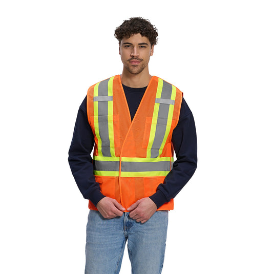 L01155 - Sentinel - Mesh Hi-Vis 5 Point Tear-away Vest - Dual Sized