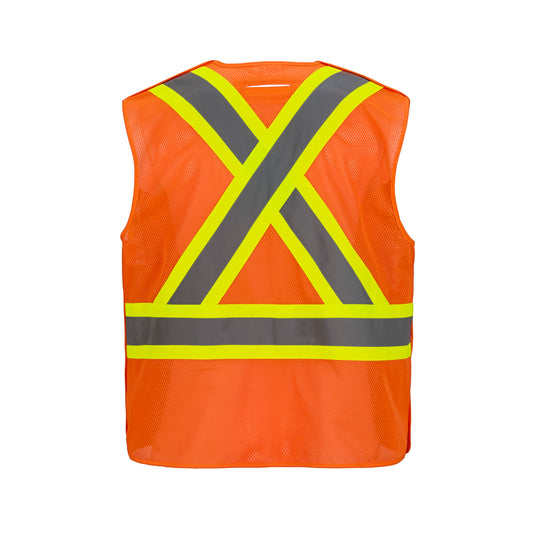 L01155 - Sentinel - Mesh Hi-Vis 5 Point Tear-away Vest - Dual Sized