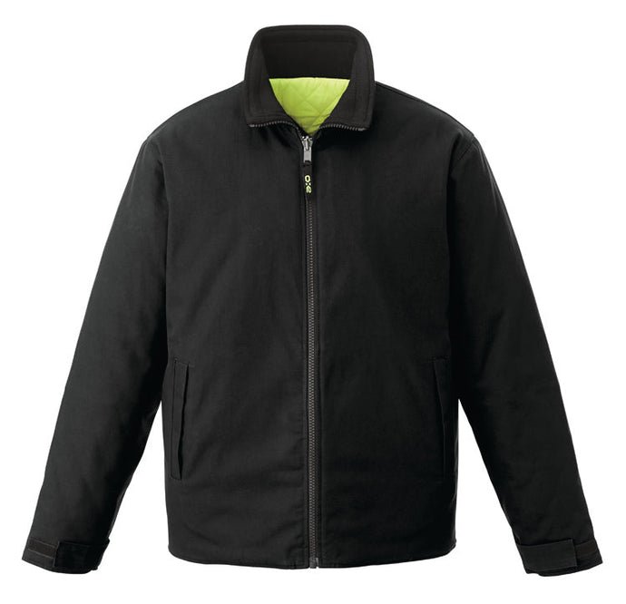 L01210 - Zircon - Cotton Canvas Reversible to Polyester Hi-Vis Insulated Jacket