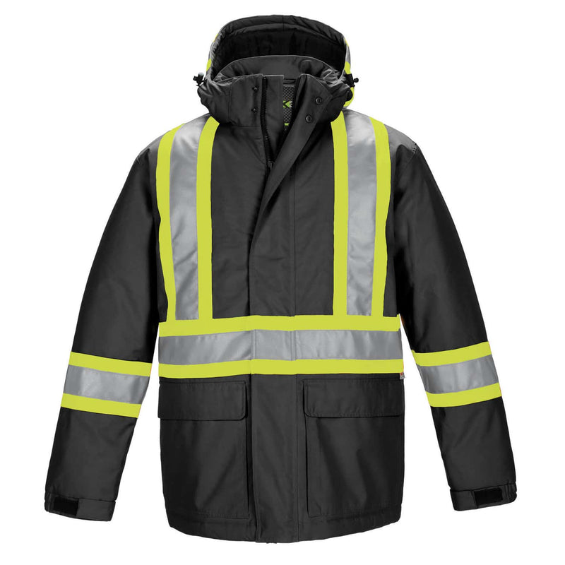 Load image into Gallery viewer, L01250 - Armour - Hi-Vis Insulated Parka w/ Detachable Hood
