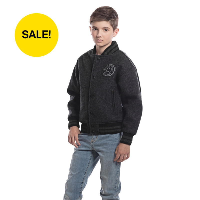 Chargez l&#39;image dans la visionneuse de la galerie, L0390Y - DISCONTINUED  - Youth Melton Varsity Jacket
