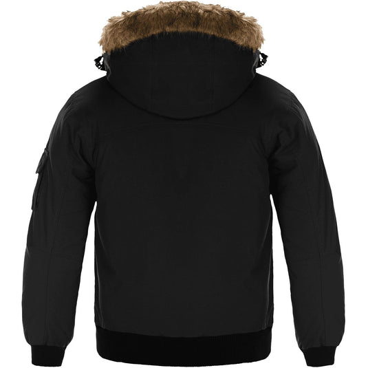 L06075 - Intense - Men's Cold Weather Bomber Jacket w/ Detachable Hood
