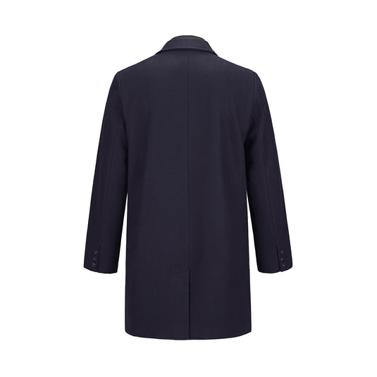 L06090 - Regent - Melton Coat with Removable Collar
