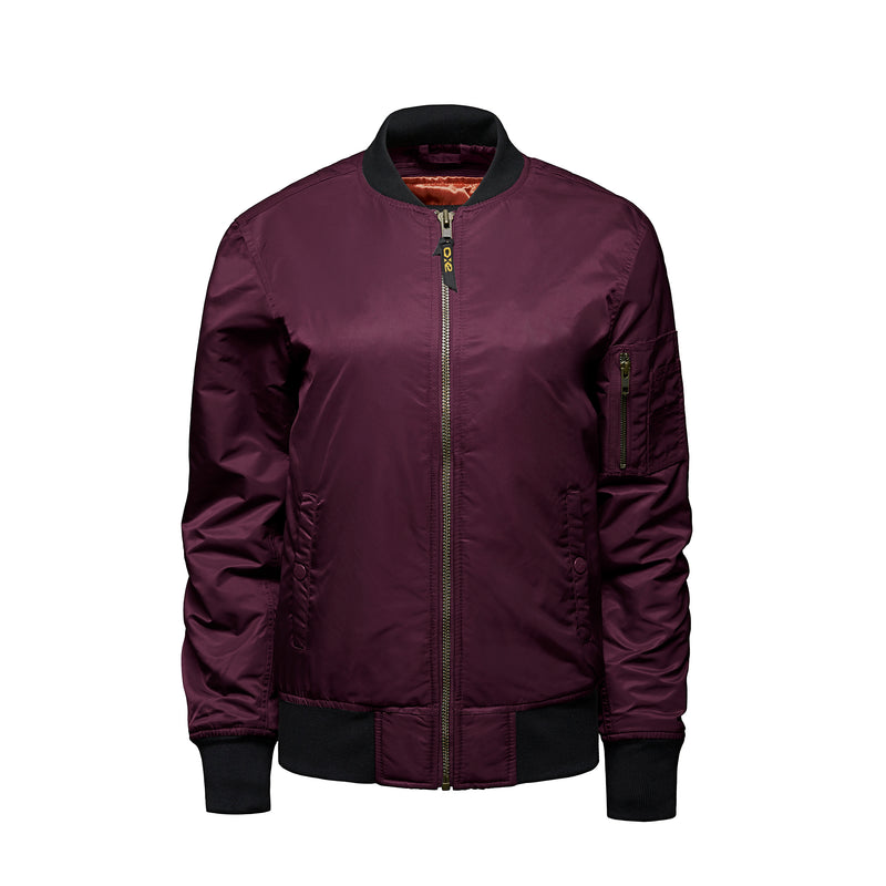 Chargez l&#39;image dans la visionneuse de la galerie, L09301 - Bomber - Blouson Aviateur Isolé pour Femme
