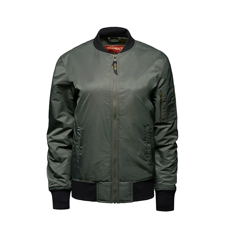 Chargez l&#39;image dans la visionneuse de la galerie, L09301 - Bomber - Blouson Aviateur Isolé pour Femme
