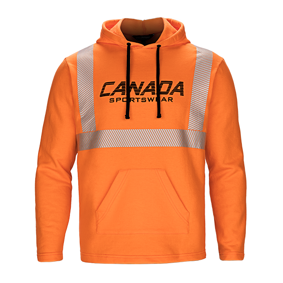 PO174 - Custom Hi-vis hood with 3M segmented reflective tape