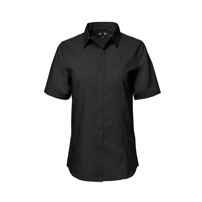 Load image into Gallery viewer, S04606 - ASHTON - Poly Cotton Twill Short Sleeve Easy-Care Shirt pour Femmes
