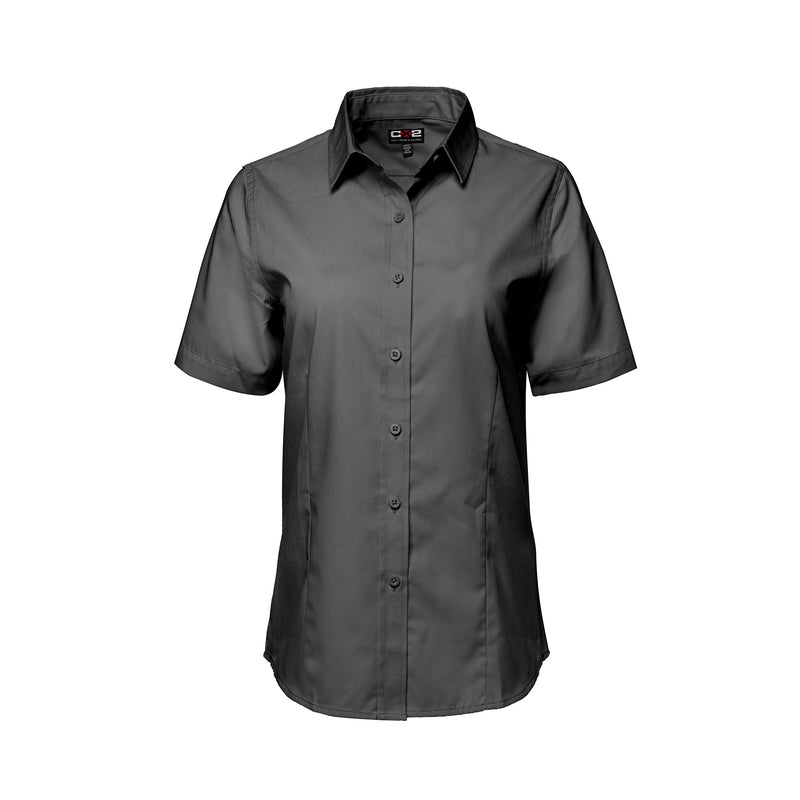 Load image into Gallery viewer, S04606 - ASHTON - Poly Cotton Twill Short Sleeve Easy-Care Shirt pour Femmes
