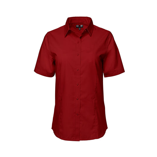 S04606 - ASHTON - Poly Cotton Twill Short Sleeve Easy-Care Shirt pour Femmes