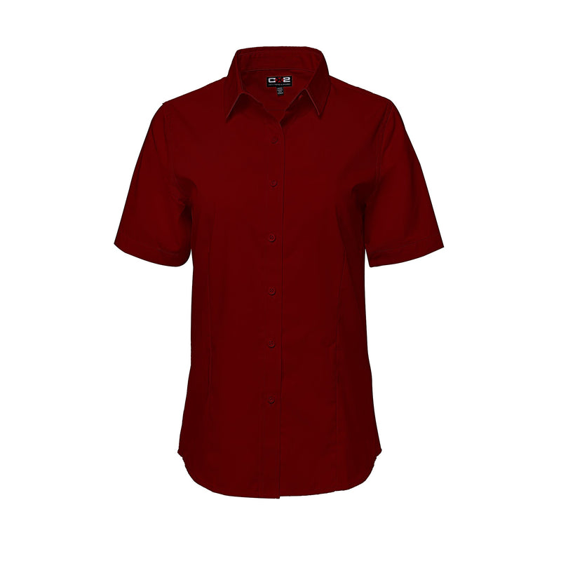 Load image into Gallery viewer, S04606 - ASHTON - Poly Cotton Twill Short Sleeve Easy-Care Shirt pour Femmes

