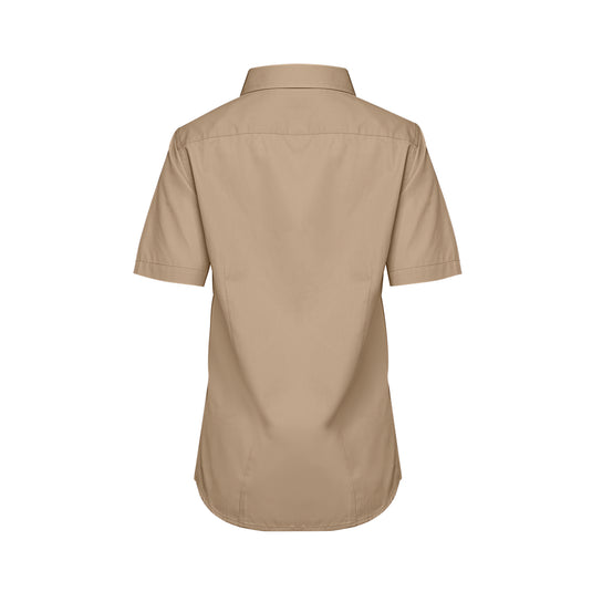 S04606 - ASHTON - Poly Cotton Twill Short Sleeve Easy-Care Shirt pour Femmes