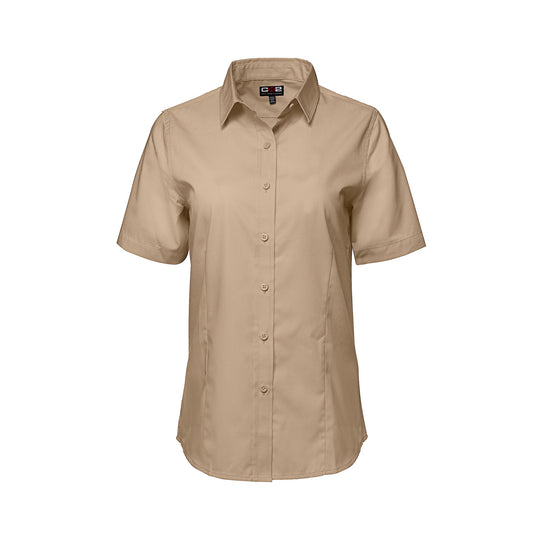 S04606 - ASHTON - Poly Cotton Twill Short Sleeve Easy-Care Shirt pour Femmes