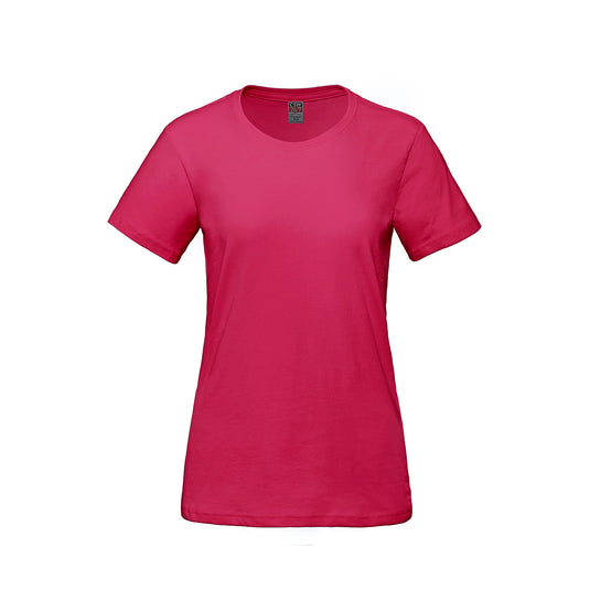 S05611 - Parkour - T-shirt à Col Rond en Coton Peigné Filé à l'anneau pour Femme