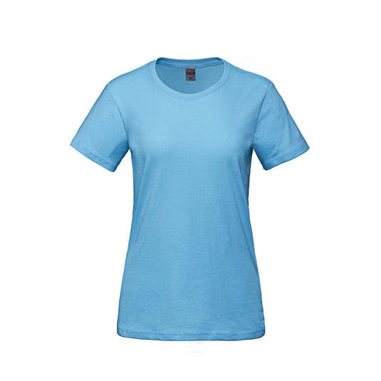 S05611 - Parkour - T-shirt à Col Rond en Coton Peigné Filé à l'anneau pour Femme