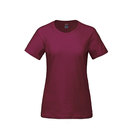 S05611 - Parkour - T-shirt à Col Rond en Coton Peigné Filé à l'anneau pour Femme