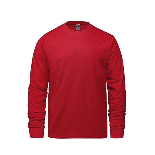 S05615 - Breeze - Adult RING SPUN Combed Cotton Long Sleeve Crewneck T-Shirt