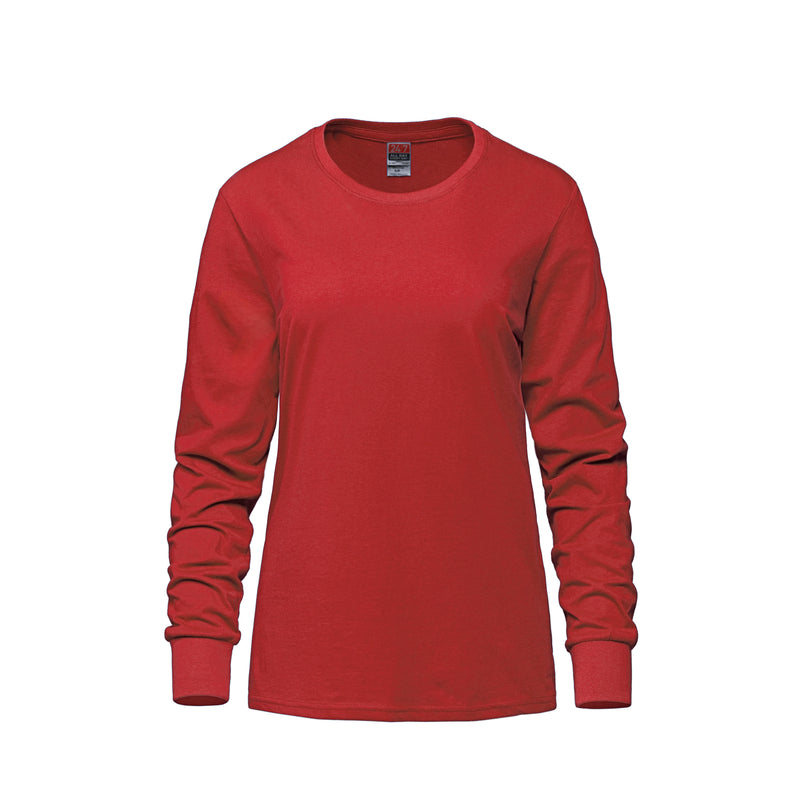 Load image into Gallery viewer, S05616 - Breeze - Ladies RING SPUN Combed Cotton Long Sleeve Crewneck T-Shirt
