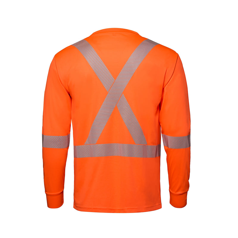 Load image into Gallery viewer, S05982 - VOLT - Long Sleeve Hi-VIS T-Shirt with Segmented Stripes
