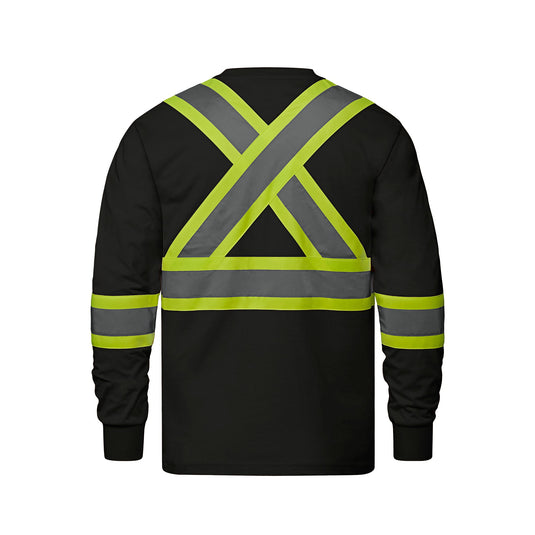 S05995 - Paramount - Cotton Long Sleeve Hi-Vis T-Shirt