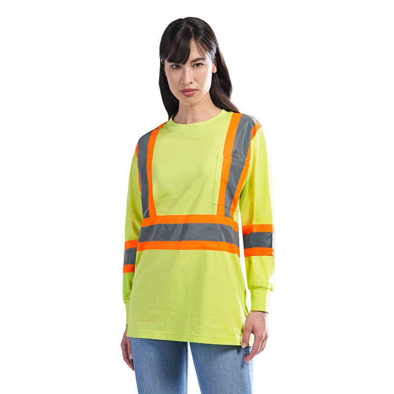 Chargez l&#39;image dans la visionneuse de la galerie, S05995 - Paramount - Cotton Long Sleeve Hi-Vis T-Shirt
