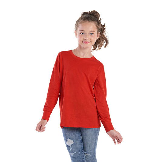 S5615Y - Breeze - T-Shirt pour Jeune à Col Rond et Manches Longues en Coton