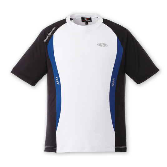 TS154 - Custom Three-toned short sleeve crew neck t-shirt with inserts